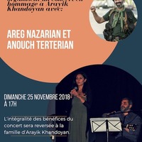 Concert d'Areg Nazarian et Anoush Terterian en hommage à Arayik Khandoyan