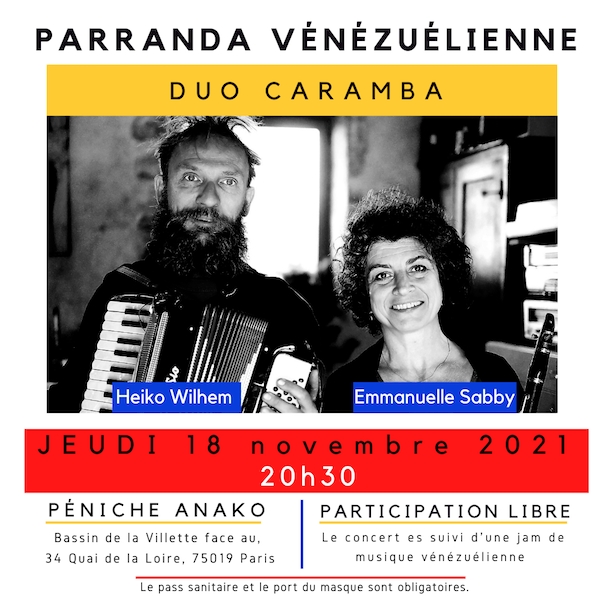 Parranda Vénézuelienne avec en première partie, Duo Caramba