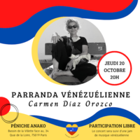 Parranda vénézuelienne avec en première partie, Carmen Diaz Orozco