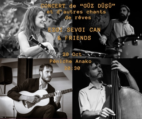 Concert de Güz Düşü et d'autres chants de rêves,  avec Ezgi Sevgi Can & Friends