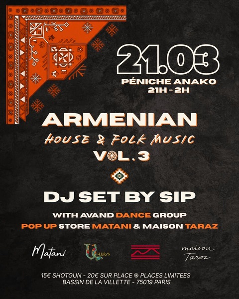 Armenian House & Folk Music #3, avec DJ Sip